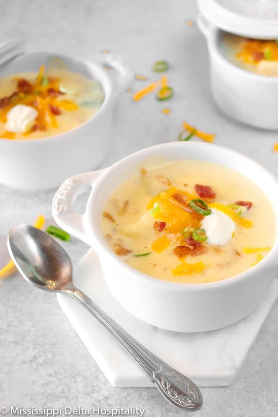 s 15 cheese recipes you absolutely need to try, Easy Loaded Baked Potato Soup