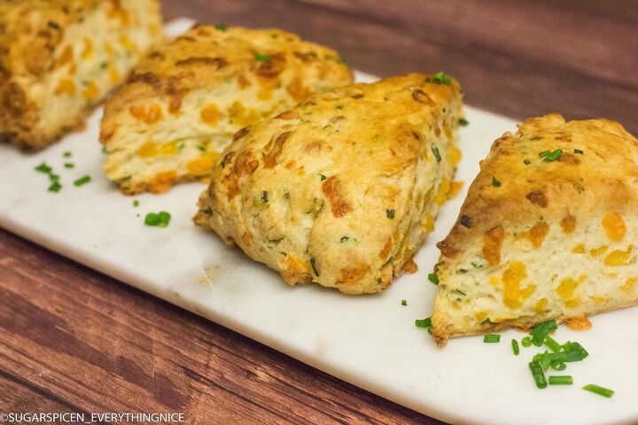 s 15 cheese recipes you absolutely need to try, Cheddar Chives Scones