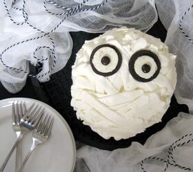 10 ghoulishly good main courses and desserts to haunt your taste buds, Chocolate Mummy Cake With Buttercream Frosting Bandages