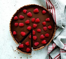 raspberry chocolate tart