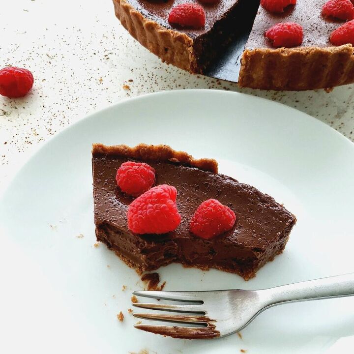 raspberry chocolate tart