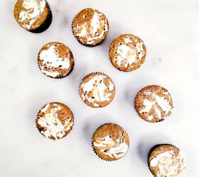 marshmallow swirl sweet potato muffins