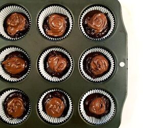 triple chocolate nutella muffins