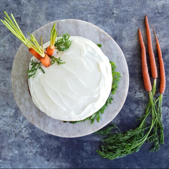 carrot cake with bourbon cream cheese