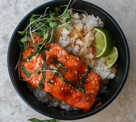 25 Minute Spicy Salmon With Coconut Rice