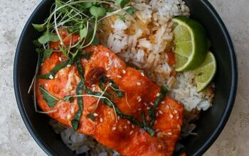 25 Minute Spicy Salmon With Coconut Rice