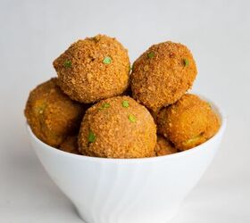 s 10 new mouthwatering ways to serve potatoes this season, Mashed Potato Balls Crumbed Oven Baked