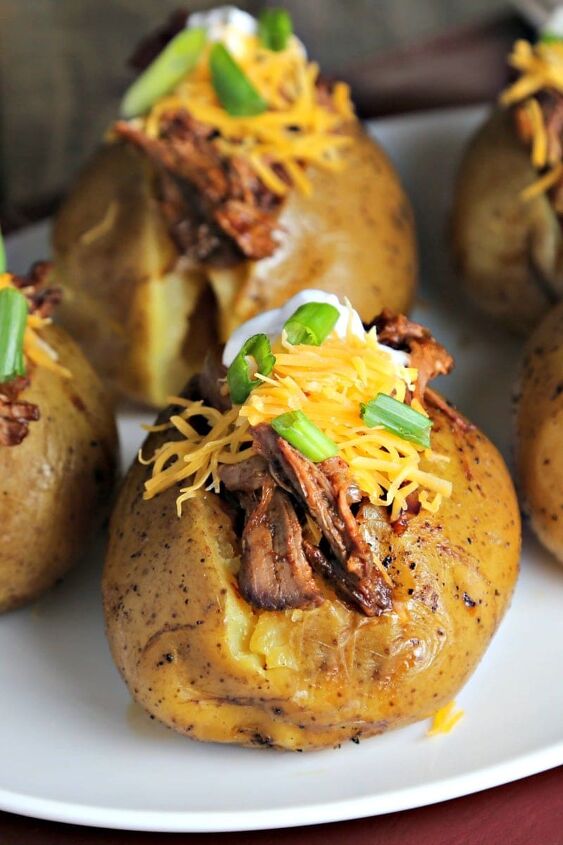 s 10 new mouthwatering ways to serve potatoes this season, Beefy BBQ Spuds