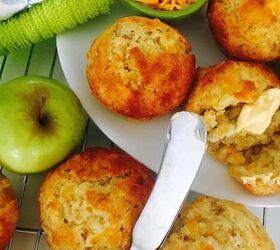 apple and cheddar muffins