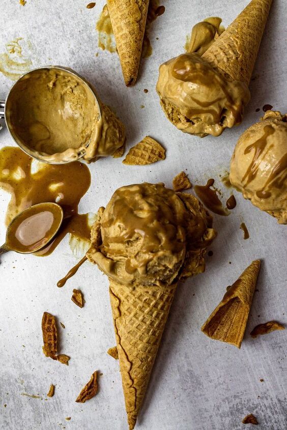 dairy free refined sugar free salted caramel ice cream