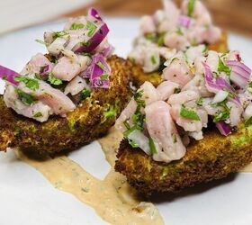 s 9 unexpected ways to use avocados in your menu, Tuna Ceviche Stuffed Fried Avocado