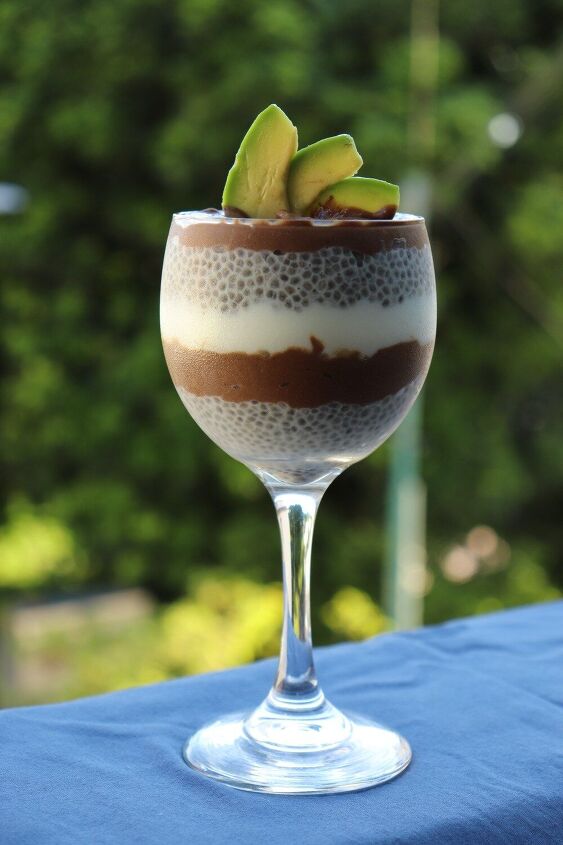 s 9 unexpected ways to use avocados in your menu, Avocado Chocolate Mousse Chia Pudding