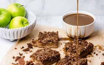 Salted Caramel Apple Pie Bars - Gluten Free, Refined Sugar Free