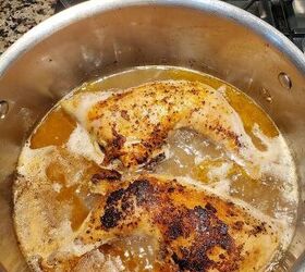 mediterranean chicken soup with a southern twist