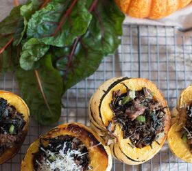 Stuffed Acorn Squash With Wild Rice and Italian Sausage Recipe | Foodtalk