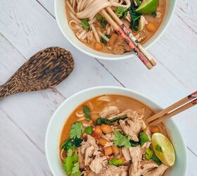 s 13 healthy dinners you can make in under 30 minutes, Mexican Thai Chicken Noodle Soup