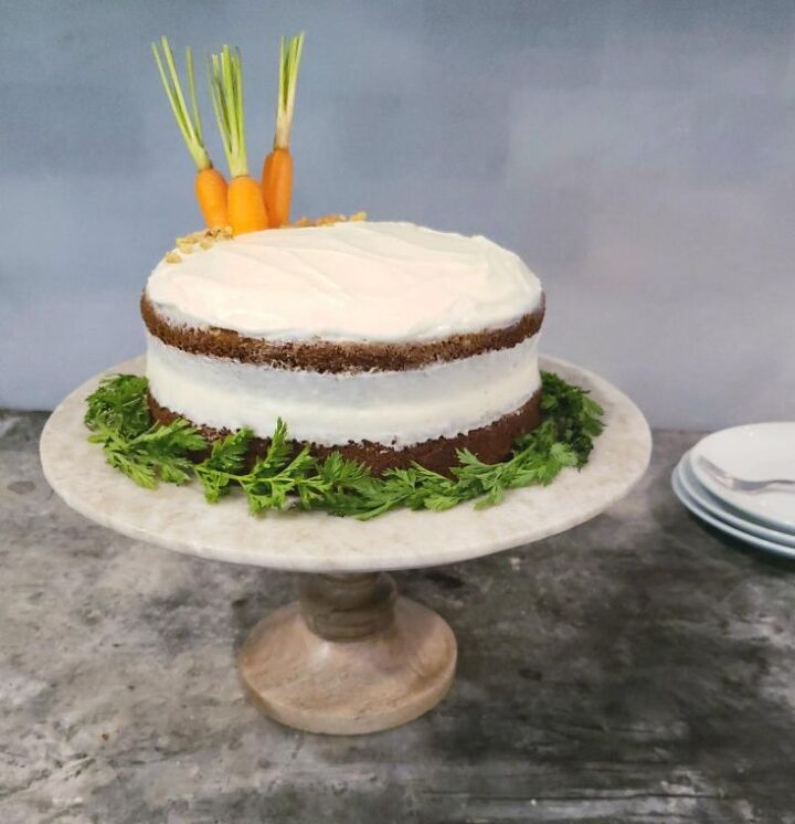 carrot cake with bourbon cream cheese