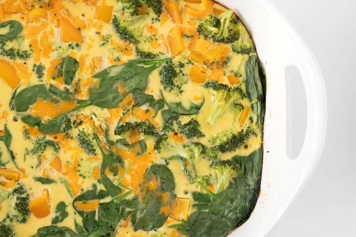 cheesy vegetable egg bake