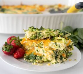 cheesy vegetable egg bake
