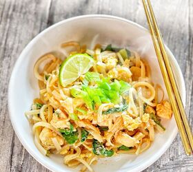 s 13 fresh chicken recipes that ll change up your dinner rotation, Chicken Pad Thai Noodles