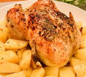 s 13 fresh chicken recipes that ll change up your dinner rotation, Perfect Roasted Chicken With Lemon Potatoes
