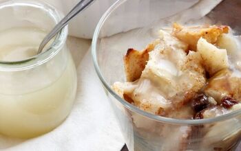 Apple Bread Pudding With Vanilla Sauce