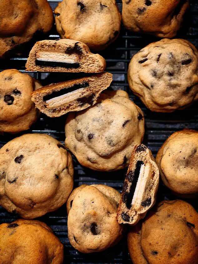 s 10 chocolate chip cookie recipes for every kind of cookie lover, Stuffed Chocolate Chip Cookies