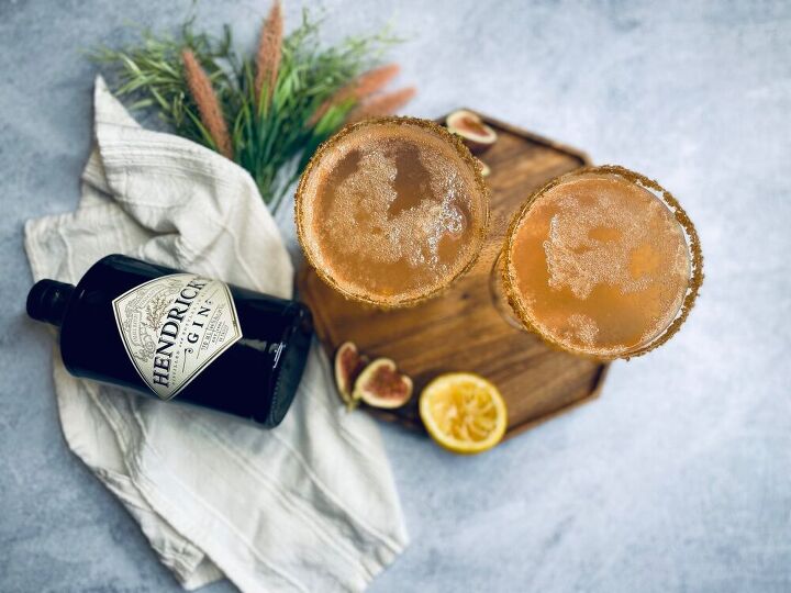 vanilla fig gin cocktail