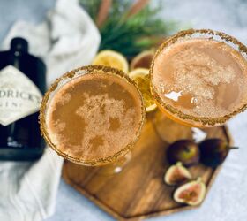 vanilla fig gin cocktail