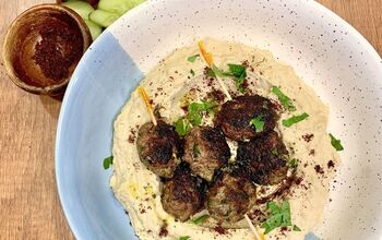 Mediterranean Lamb Mini Meatballs & Hummus Bowl