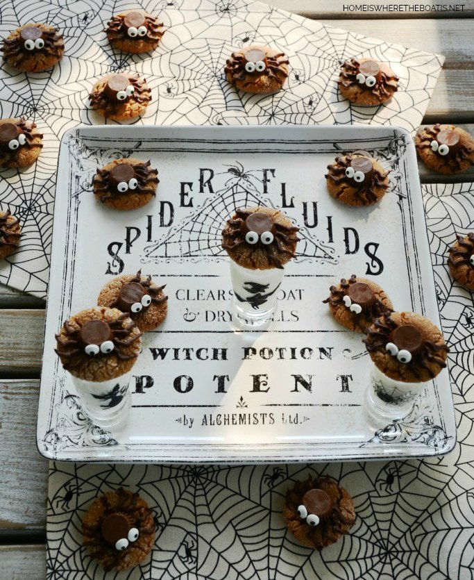 s 10 ways to make tasty slightly healthier halloween treats, Halloween Peanut Butter Spider Cookies