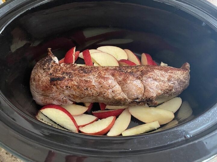 crockpot apple pork tenderloin
