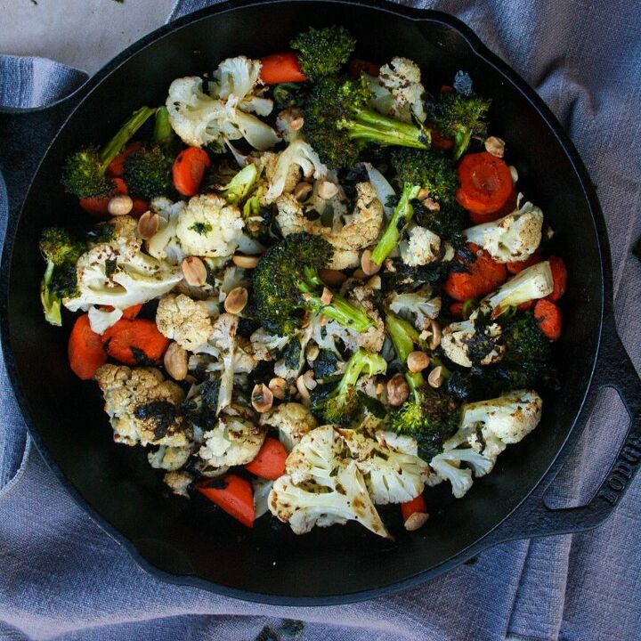 brown butter nori roasted vegetables