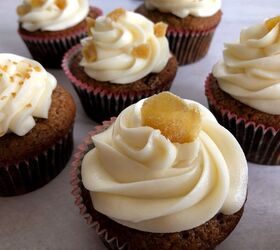 Candied Ginger Cupcakes With Cream Cheese Frosting