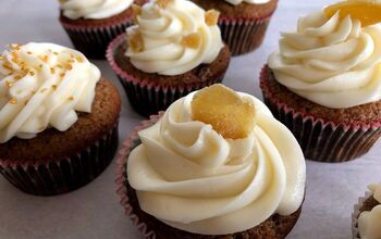 Candied Ginger Cupcakes With Cream Cheese Frosting