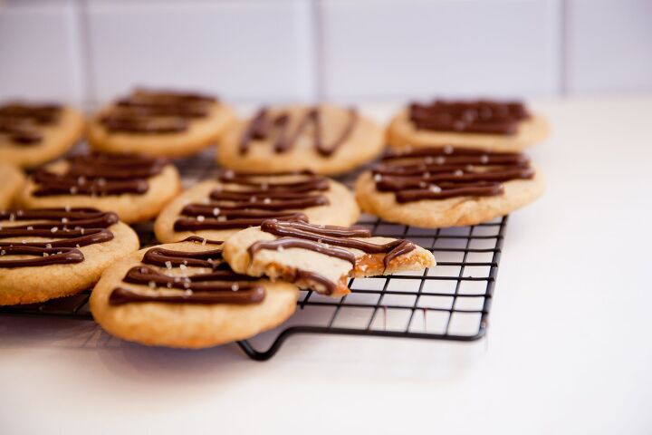 s 20 delicious treats for anyone who can t get enough caramel, Chocolate Caramel Stuffed Sugar Cookies