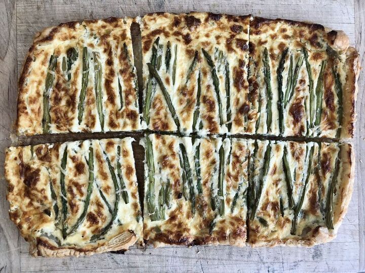asparagus goat cheese and chive tart
