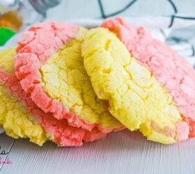 strawberry lemon crinkle cookies