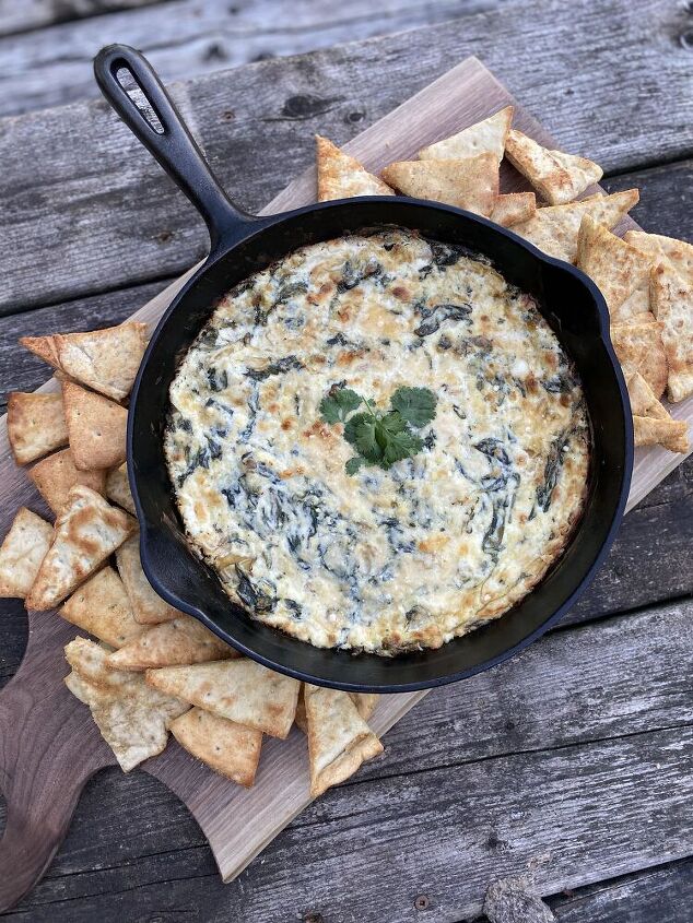 spinach and artichoke skillet dip