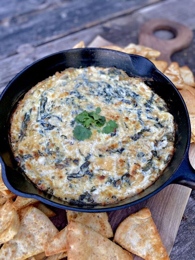 spinach and artichoke skillet dip