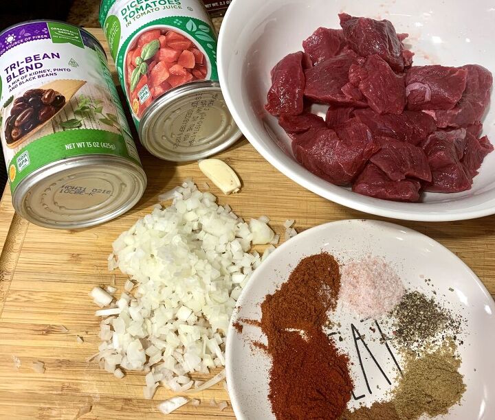 hearty bison chili bowl for the win, Bison Chili Ingredients