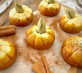 Easy 4 Ingredients Pumpkin Cinnamon Rice Cake for Halloween