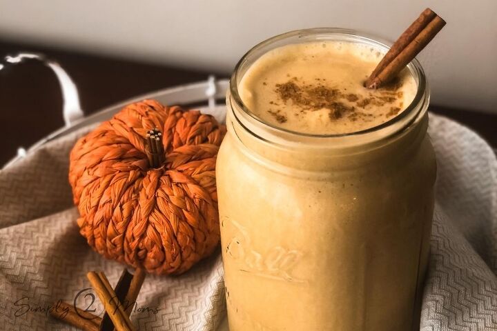 s 10 easy recipes you can whip up using a blender, Pumpkin Spice Latte Custard Shake