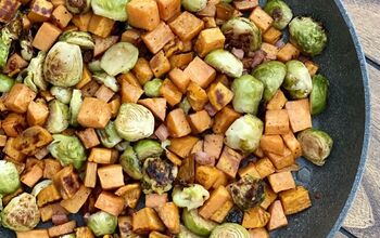 Brussels Sprout and Sweet Potato Hash
