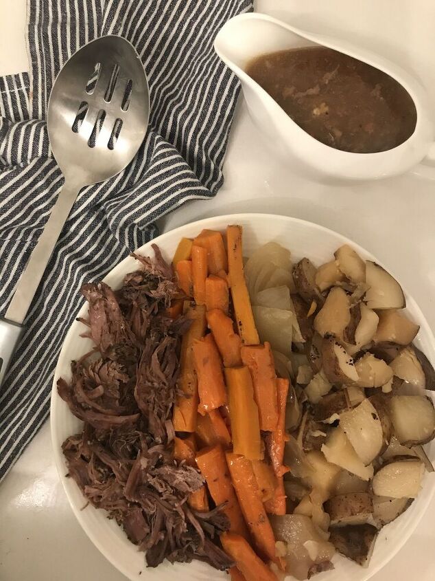rustic roast beef dinner