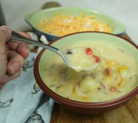 the most delicious homemade potato soup with bacon