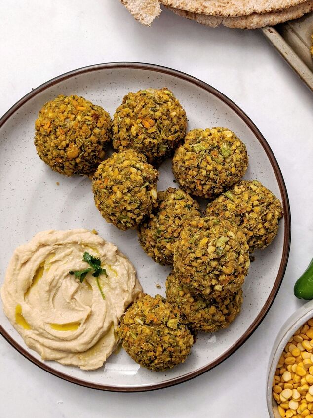 s 10 delicious dishes you can make using your food processor, Sneaky Baked Lentil Falafel