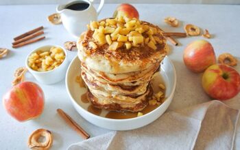 Apple Cinnamon Pancakes With Bourbon Infused Maple Syrup