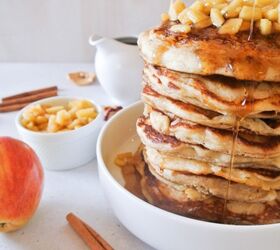 apple cinnamon pancakes with bourbon infused maple syrup