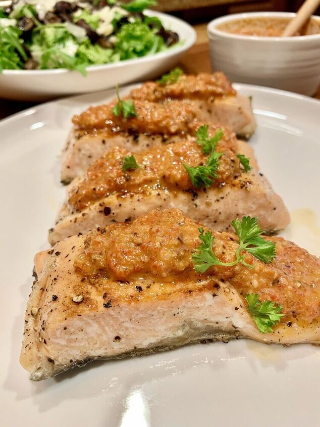 s 10 cast iron skillet recipes your whole family will love, Seared Artic Char With Romesco Sauce